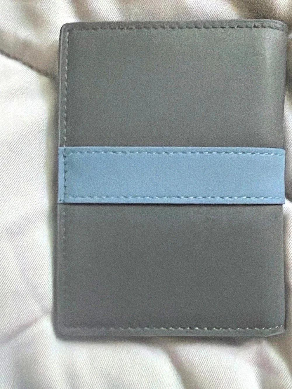 RYLOR Two-Tone Wallet in Gray & Blue Like New